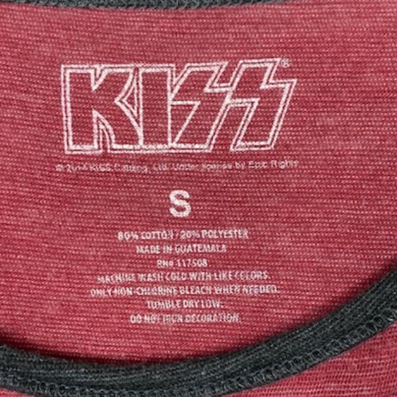KISS 2014 3/4 Raglan Sleeve Graphic T-Shirt - Picture 7 of 7